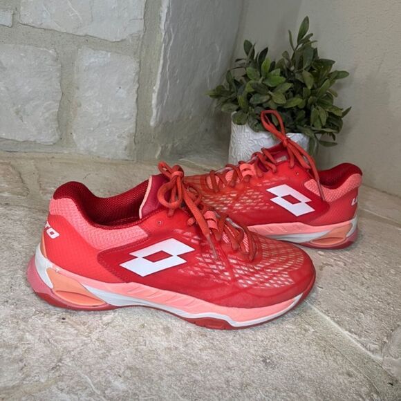 Lotto Mirage 100 Speed Women's
Red Fluo/All White/Vivid Rose sz 8.5 - Picture 5 of 11